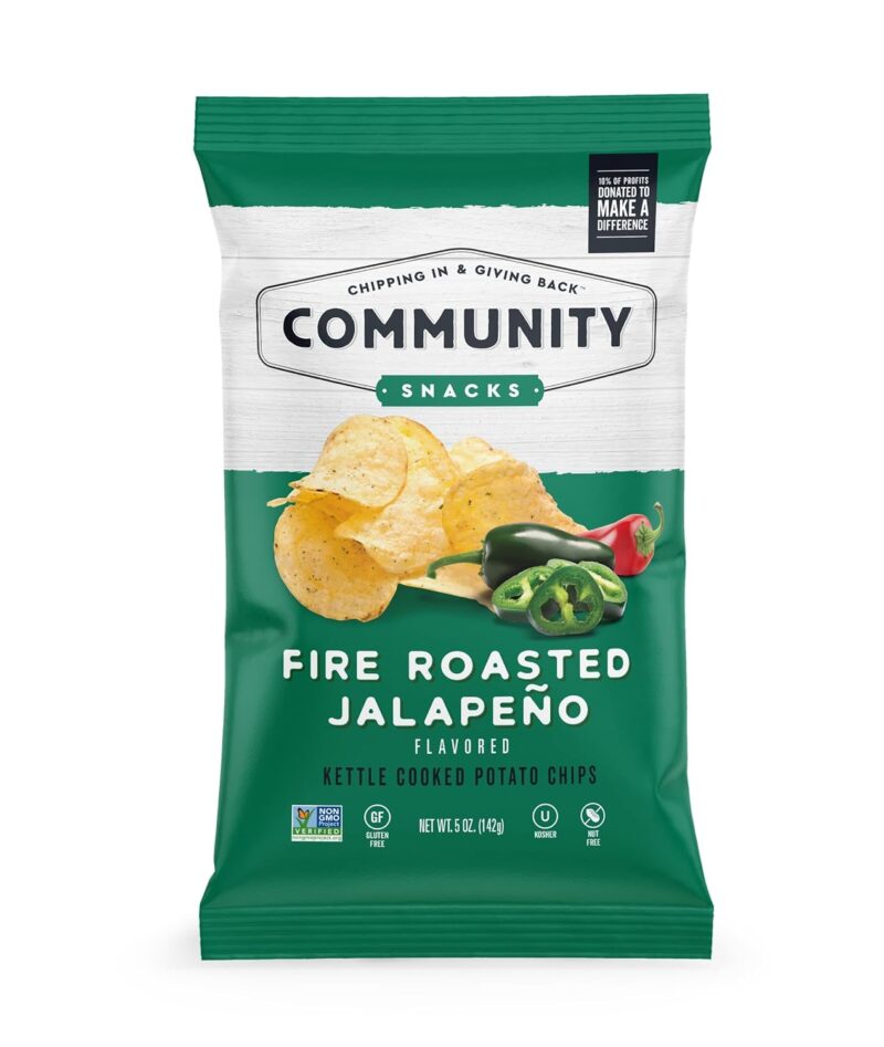 Community Snacks *SMALL* Fire Roasted Jalapeno Kettle Chips