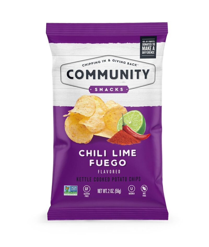 Community Snacks *SMALL* Chili Lime Fuego Kettle Chips