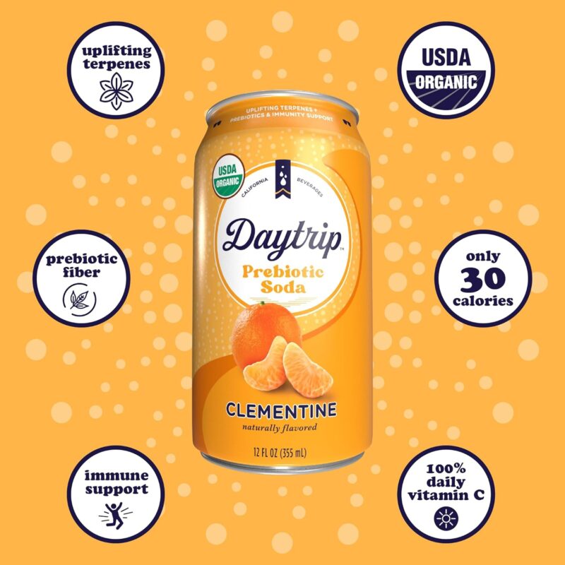 DAYTRIP Prebiotic Soda Clementine