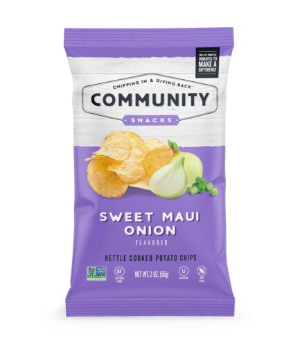 Community Snacks *SMALL* Sweet Maui Onion Kettle Chips