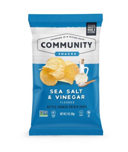 Community Snacks *SMALL* Sea Salt & Vinegar Kettle Chips