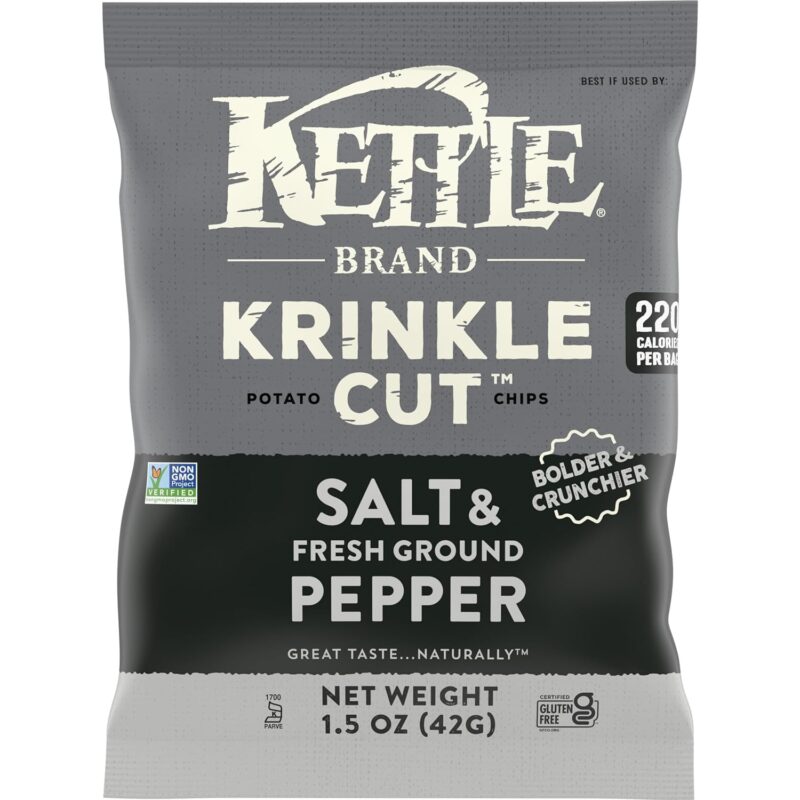 Kettle Brand SMALL Krinkle Salt & Black Pepper