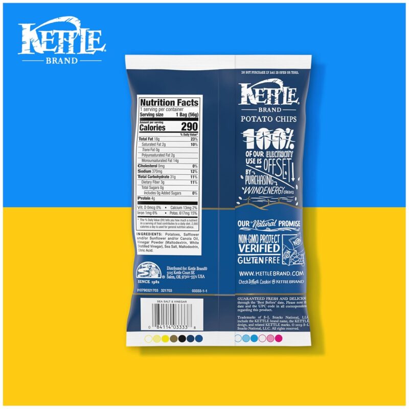 Kettle Brand SMALL Sea Salt & Vinegar,