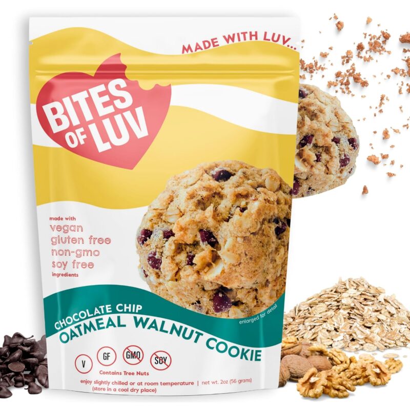 Bites of Luv Oatmeal Choc Chip Walnut Cookie