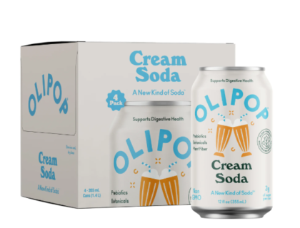 Olipop 6/4 pack Cream Soda