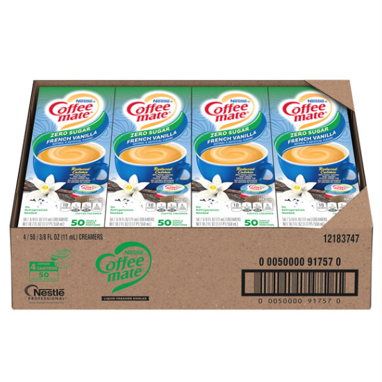 Creamer French Vanilla Sugar_Free Liquid .38 Ounce Shelf Stable
