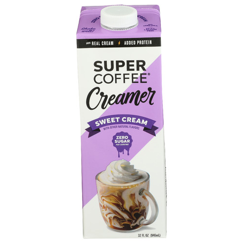 Super Coffee Sweet Cream creamer carton
