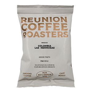 Reunion Coffee Roasters, Colombia Las Hermosas, Portion Pack,  2.5 oz x 24ct