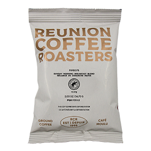 Reunion Coffee Roasters,RA Sunday Morning Breakfast Blend, Portion Pack, 2.0 oz x 24 ct