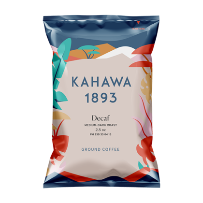 Kahawa 1893, Decaf, Portion Pack, 2.5oz x 18 ct