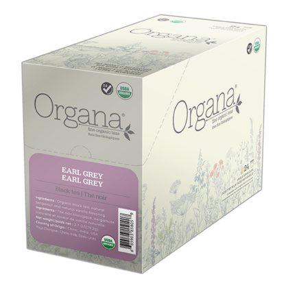 Organa Eearl Grey Tea, 96 ct (4 Boxes)