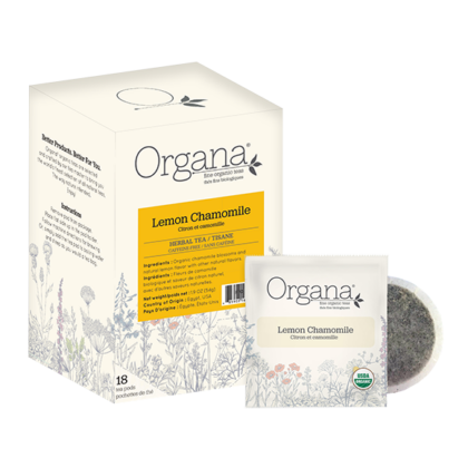 Organa, Chamomile Lemon, Pods, 108 ct (6 Boxes)