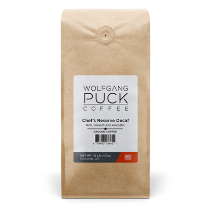 Wolfgang Puck Coffee, Chef's Reserve Decaf, Ground, 12 lb