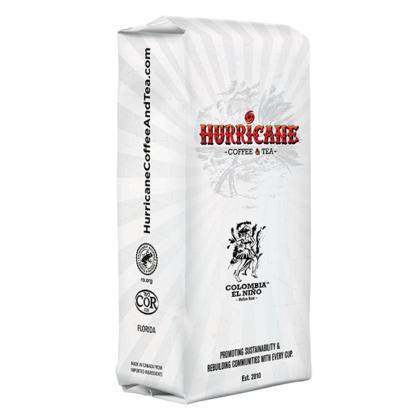 Hurricane Coffee white bag Colombia El Nino