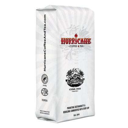 Hurricane Coffee and Tea bag, Cuba 1910